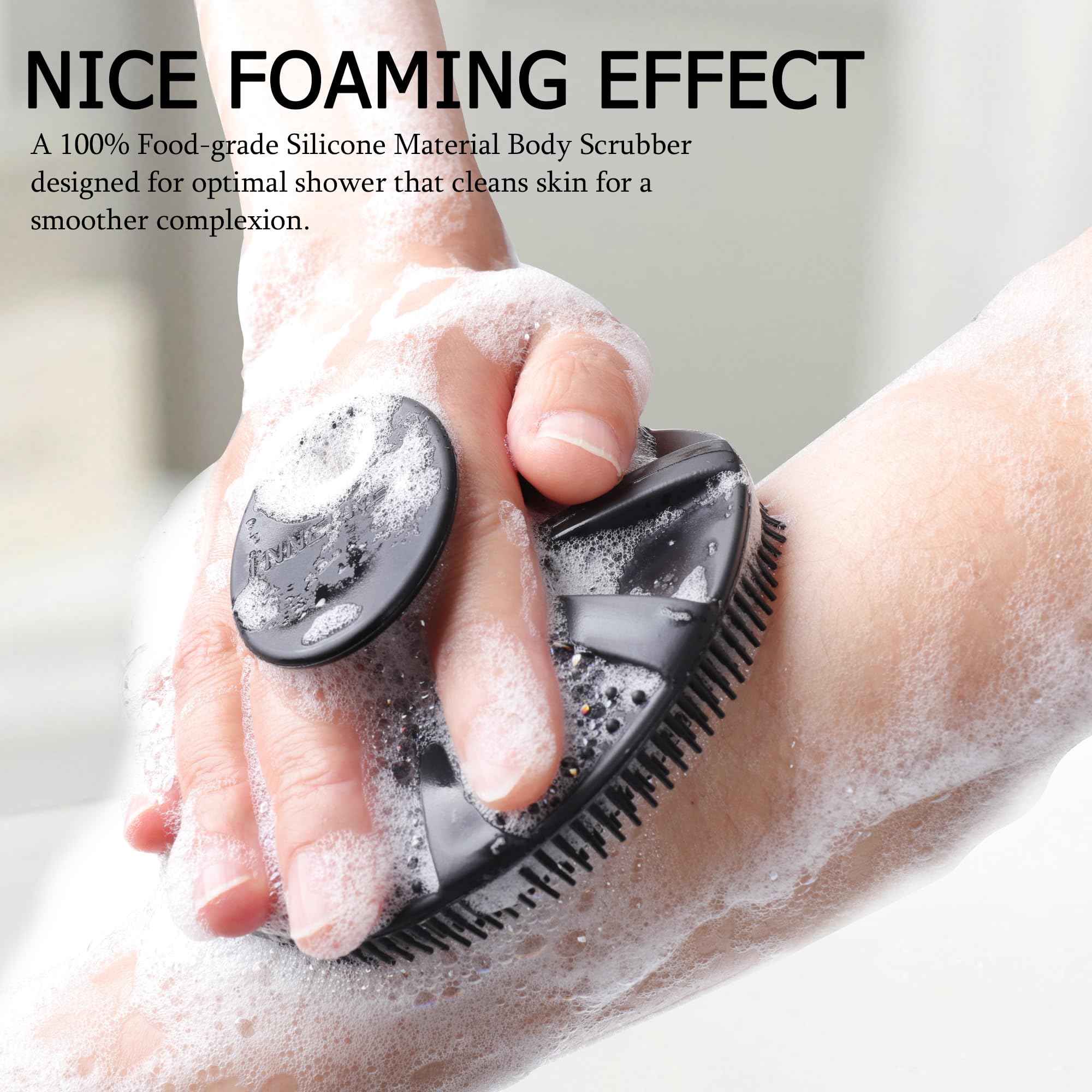 Soft Silicone Body Scrubber Shower Brush