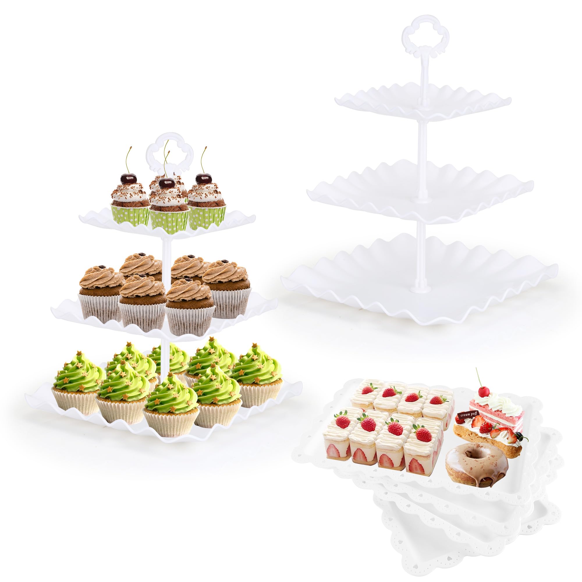 6PCS Dessert Table Display & Cupcake Stand Set