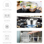 Stainless Steel Salad Bowl with Grater & Strainer