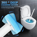 Disposable Toilet Brush Set with Wall Holder