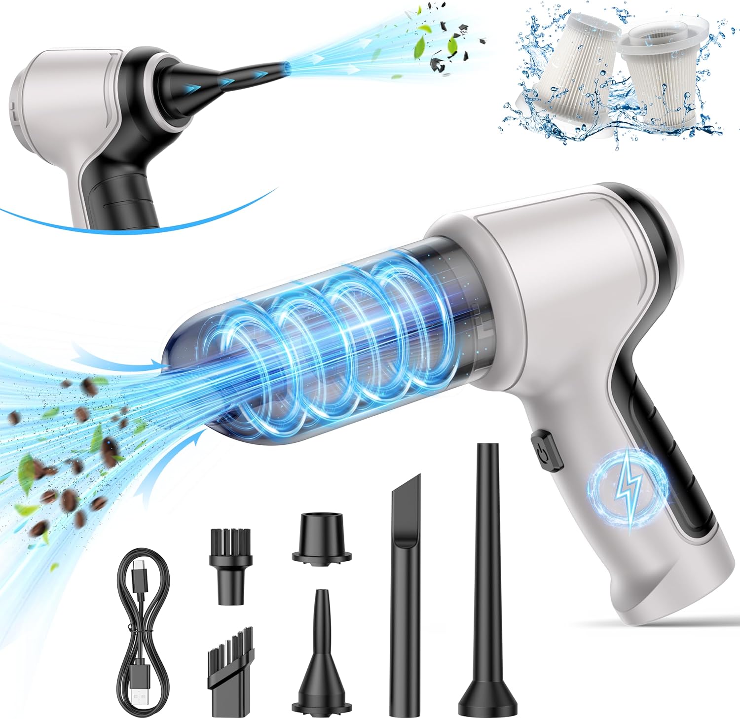 Powerful Wireless Car Vacuum Cleaner