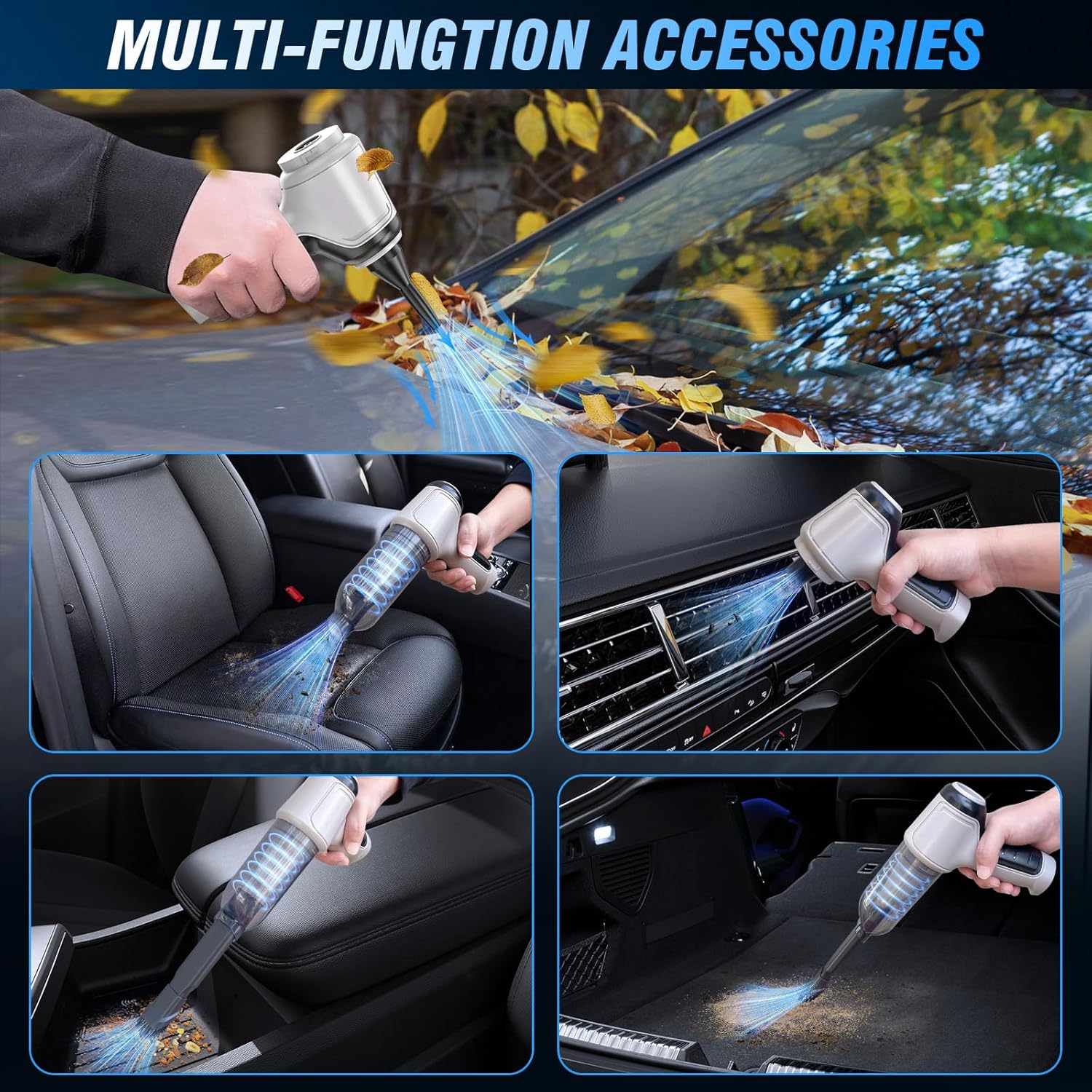 Powerful Wireless Car Vacuum Cleaner