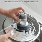 Kitchen Soap Dispensing Palm Brush 2PCS