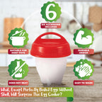 Silicone Egg Cooker Set for Hard Boiled Eggs