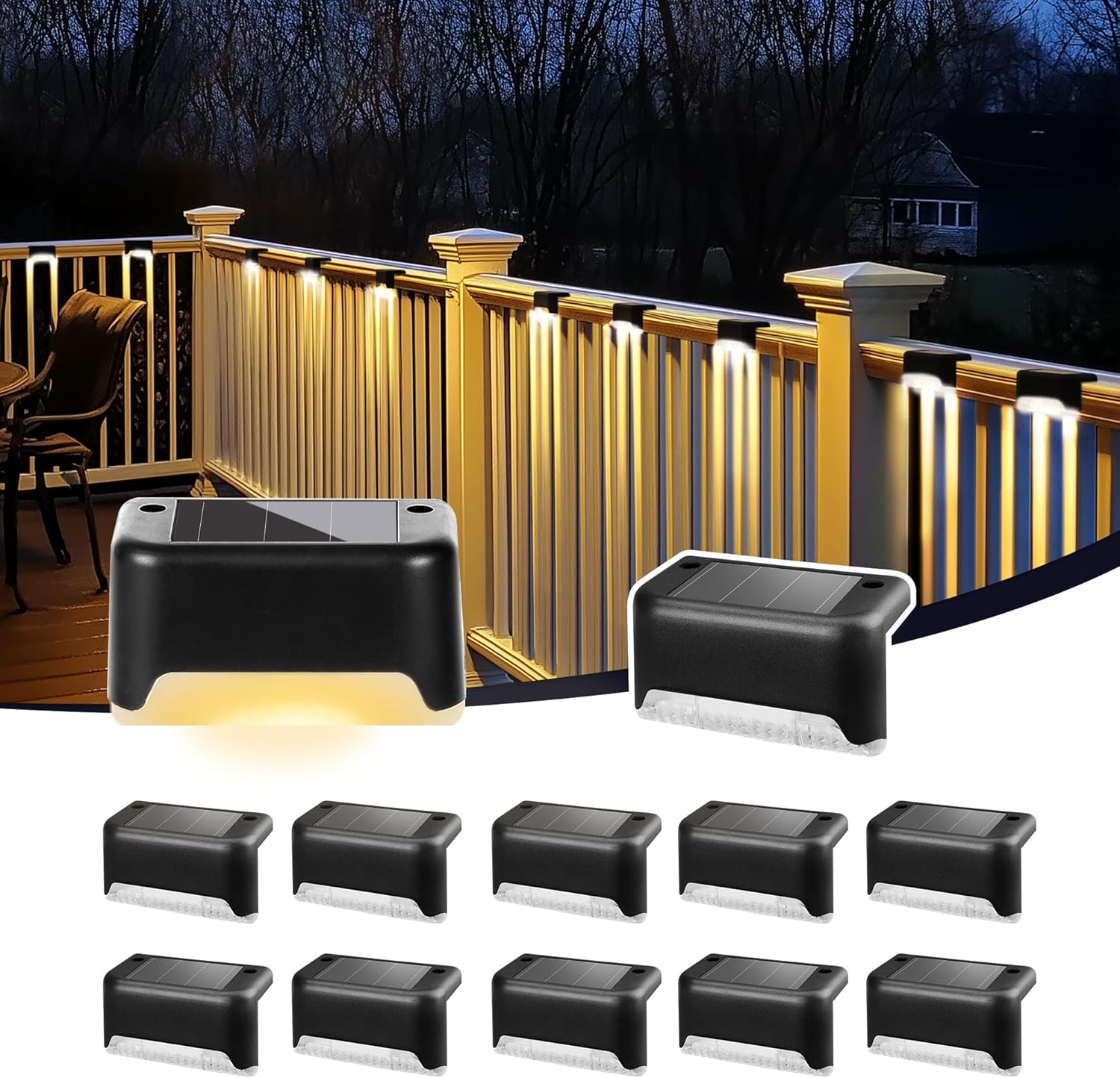 LED Solar Stair Light Waterproof Outdoor