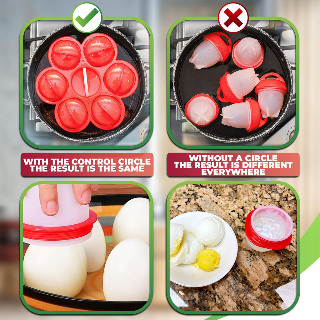 Silicone Egg Cooker Set for Hard Boiled Eggs