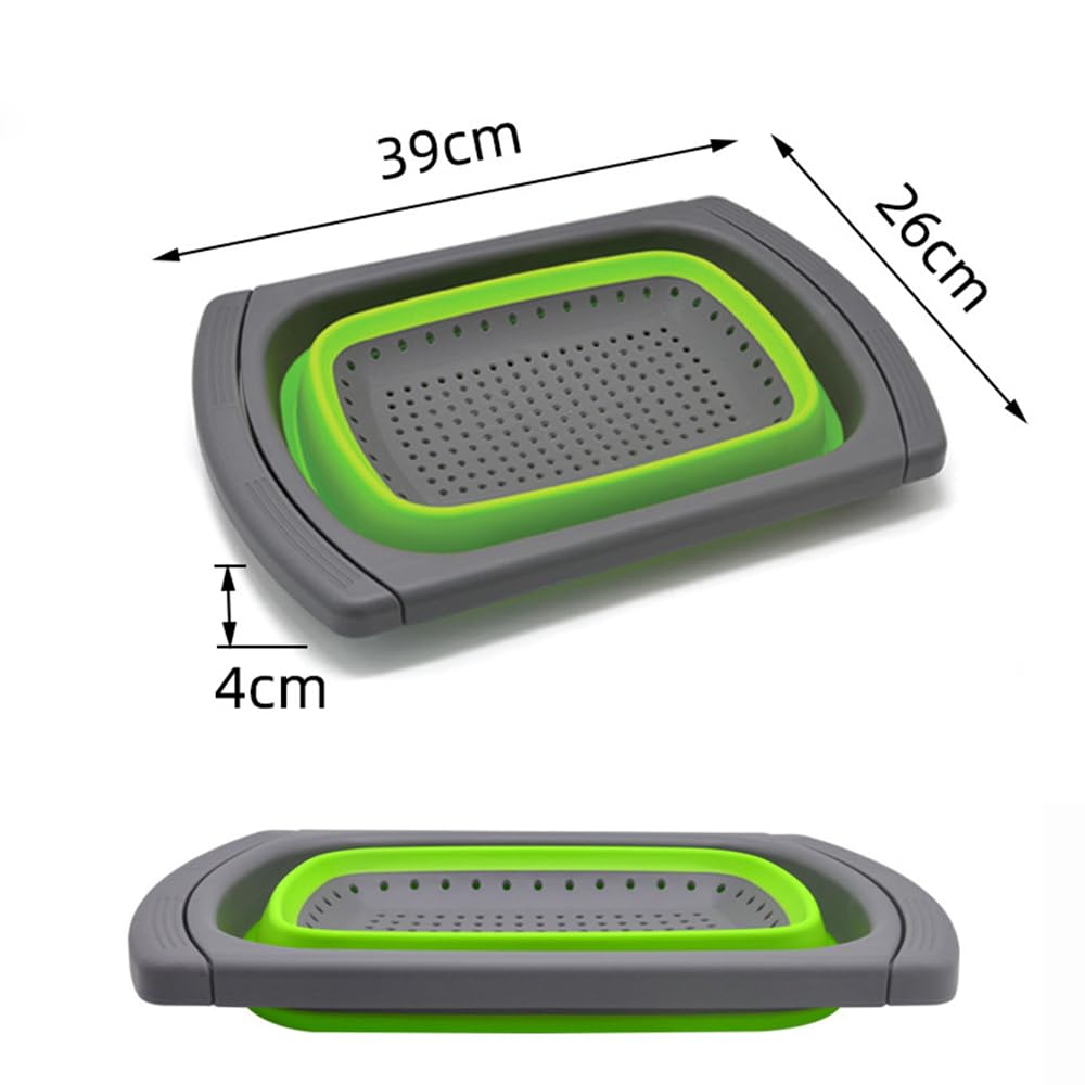 Collapsible Over Sink Colander Strainer