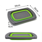 Collapsible Over Sink Colander Strainer