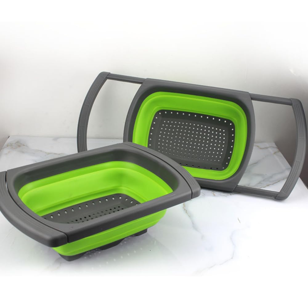 Collapsible Over Sink Colander Strainer