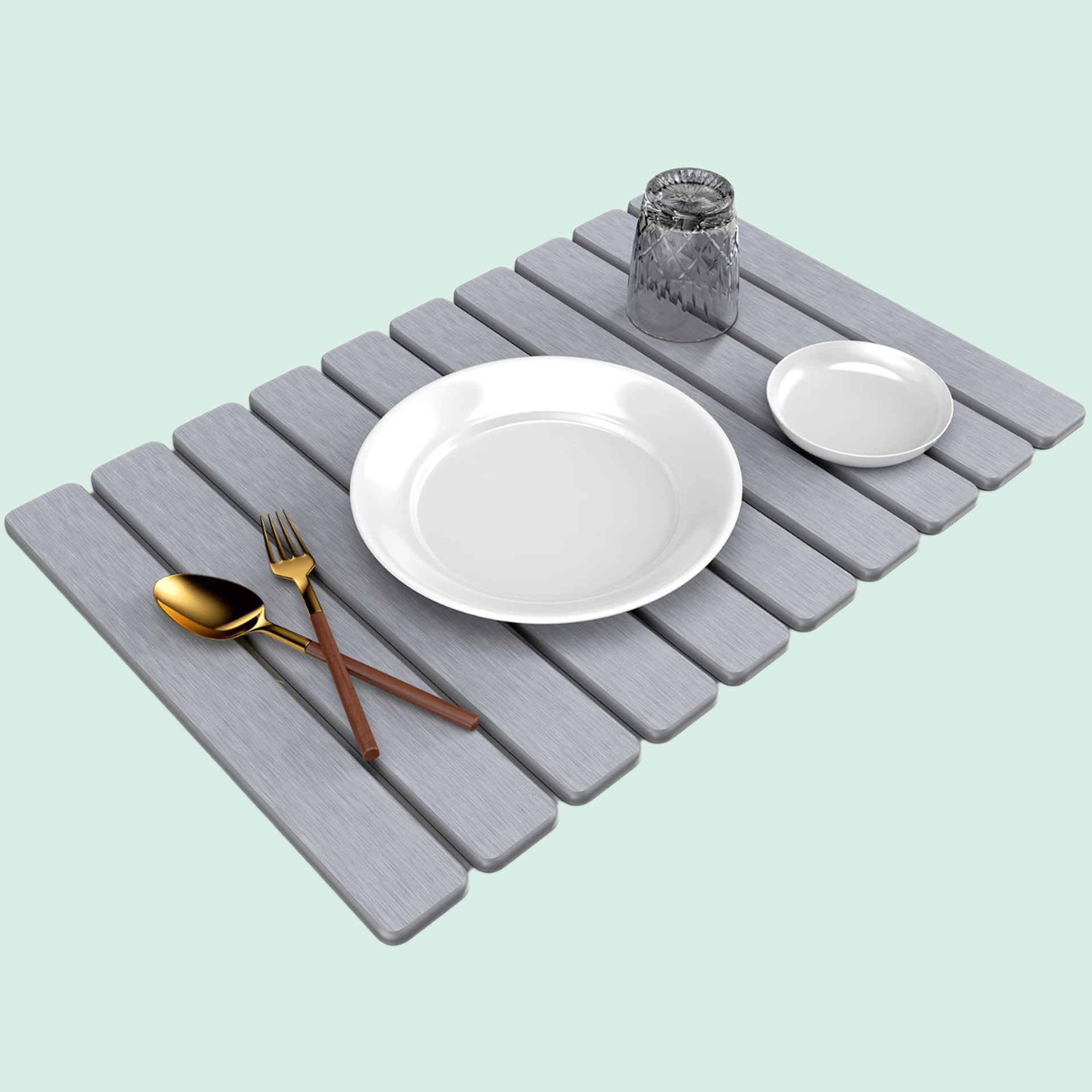 Large Stone Dish Drying Mat for Kitchen Counter