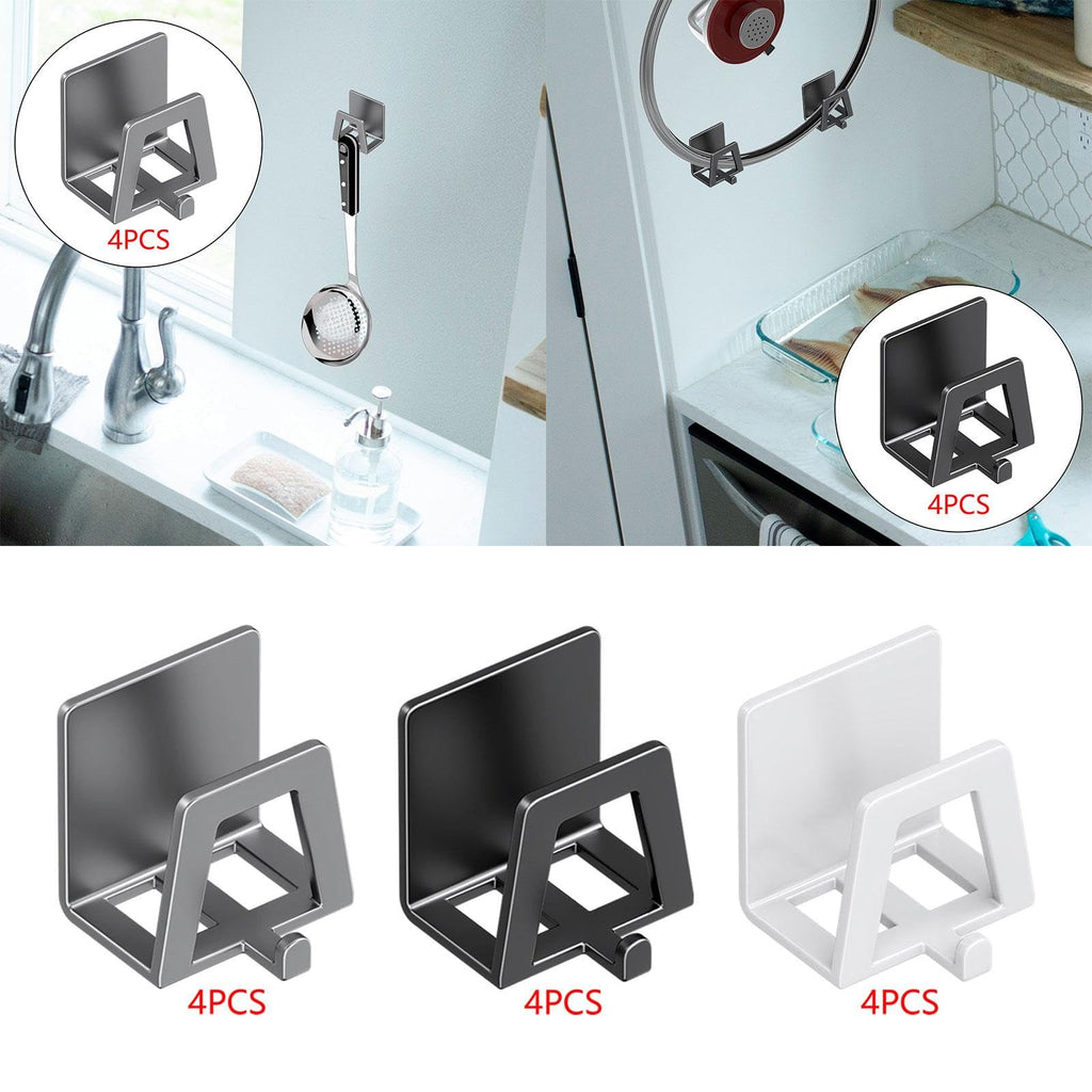 Adhesive Sink Caddy Sponge Holder & Drain Rack (4PCS)