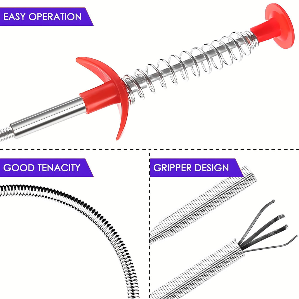 Drain Snake Clog Remover Cleaning Tool