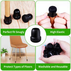 Silicone Chair Leg Protectors with Felt Pads (16PCS)