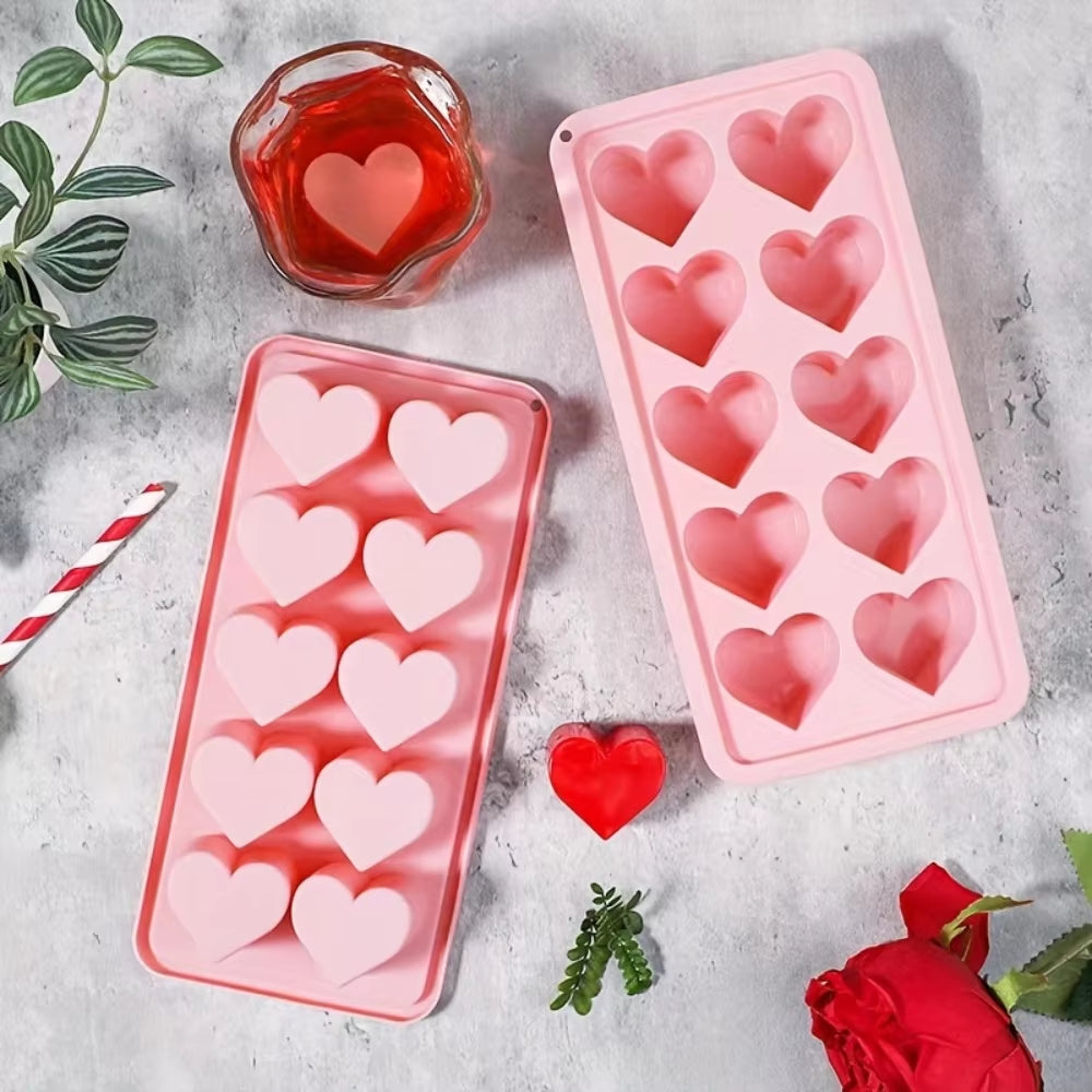 Heart-shaped Ice Cube Mold Multifunctional for Pudding Candy