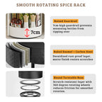 2 Tier Rotating Spice Rack with Paper Towel Holder