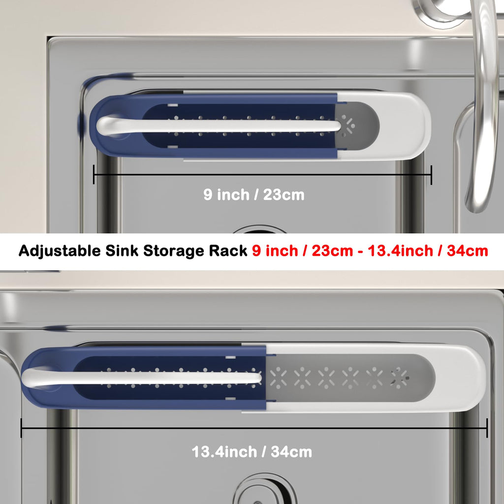 Adjustable Telescopic Sink Caddy Sponge Holder