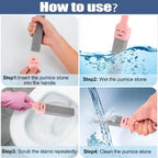 6PCS Pumice Stone Toilet Cleaner with Handle