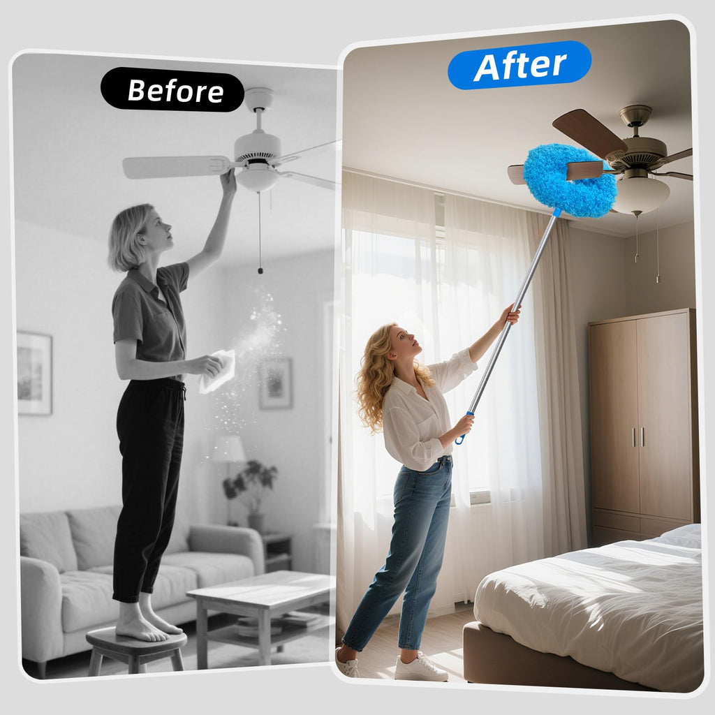 Extendable Feather Duster for Home Cleaning