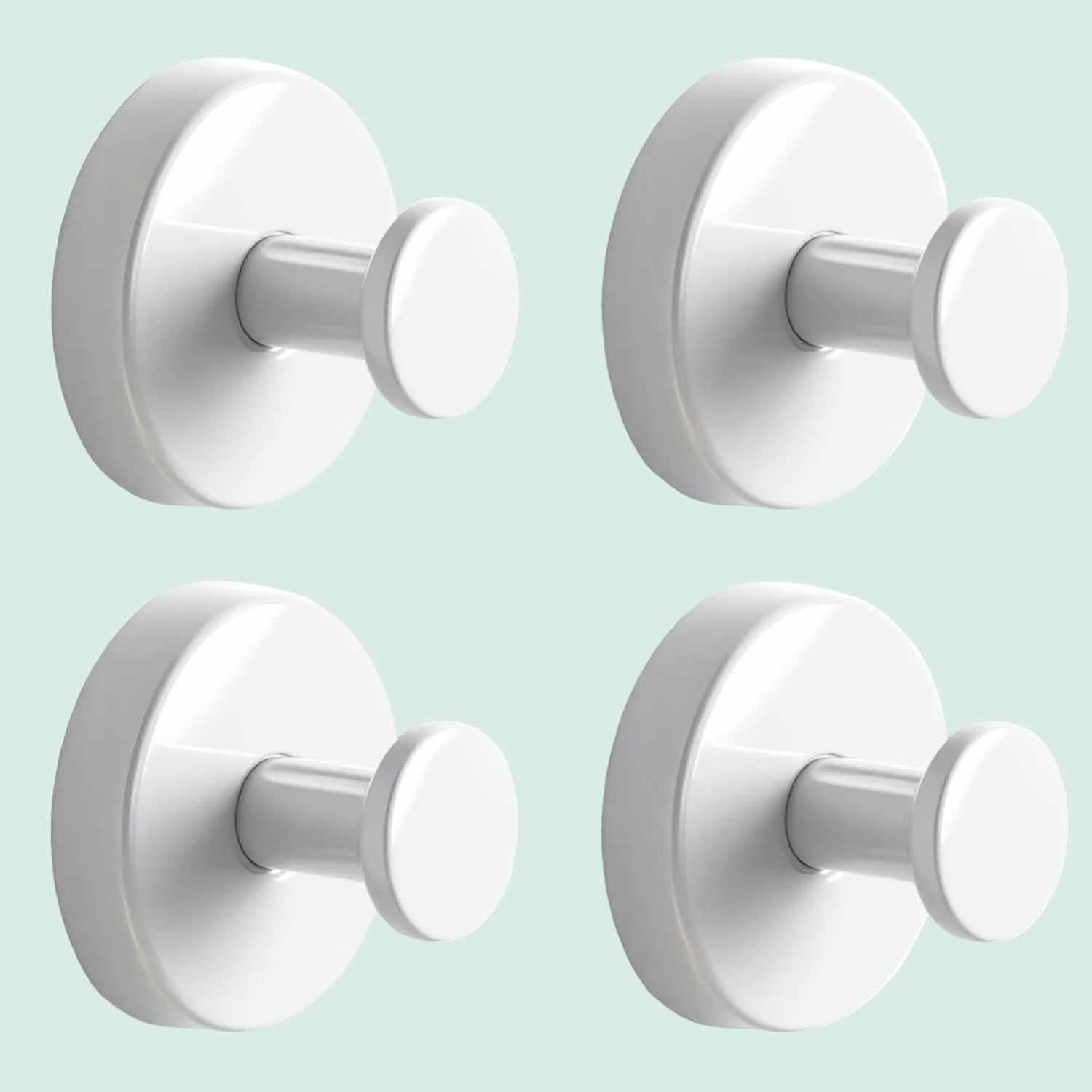 4PCS Suction Cup Shower Hooks Stainless Steel