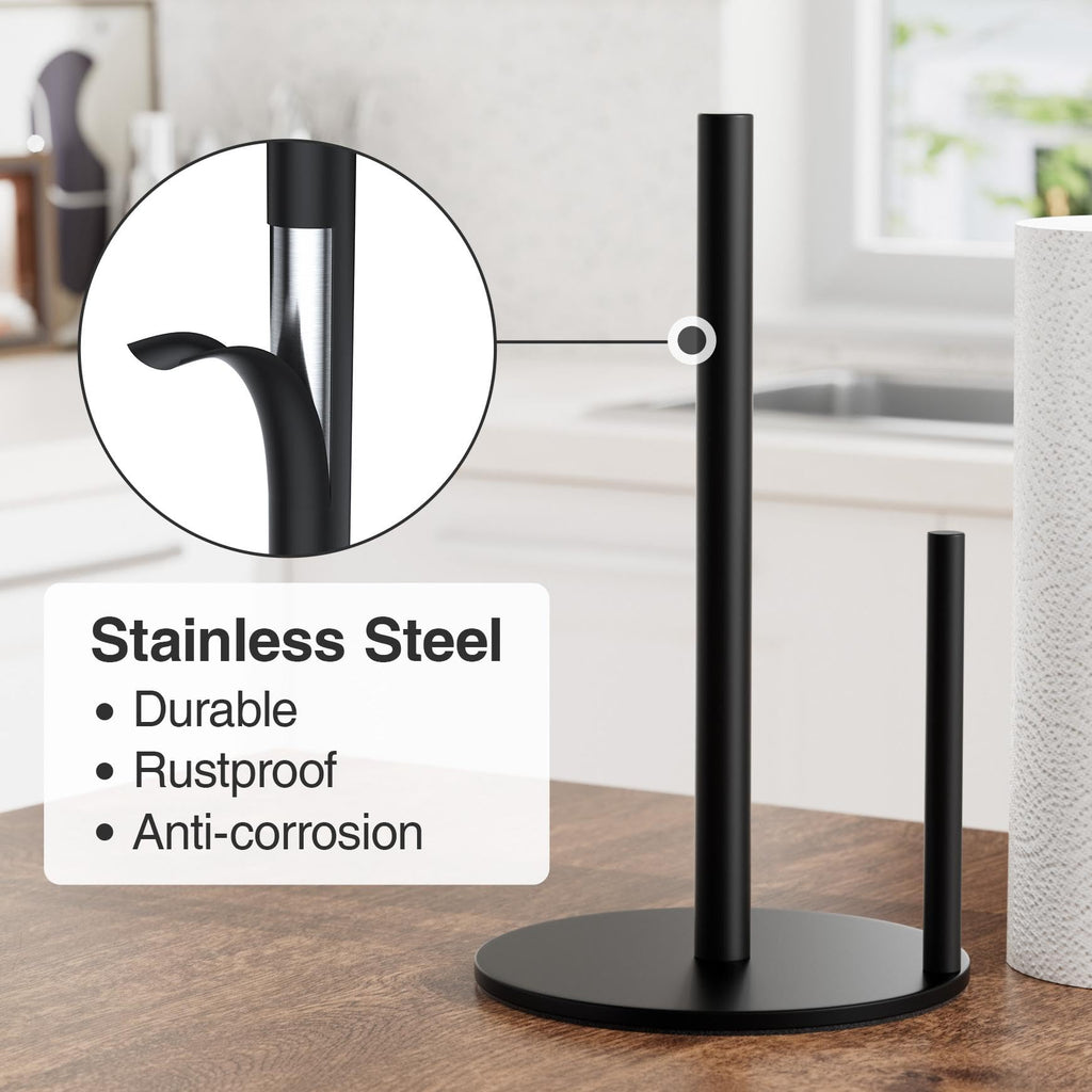 Black Stainless Steel Paper Towel Holder