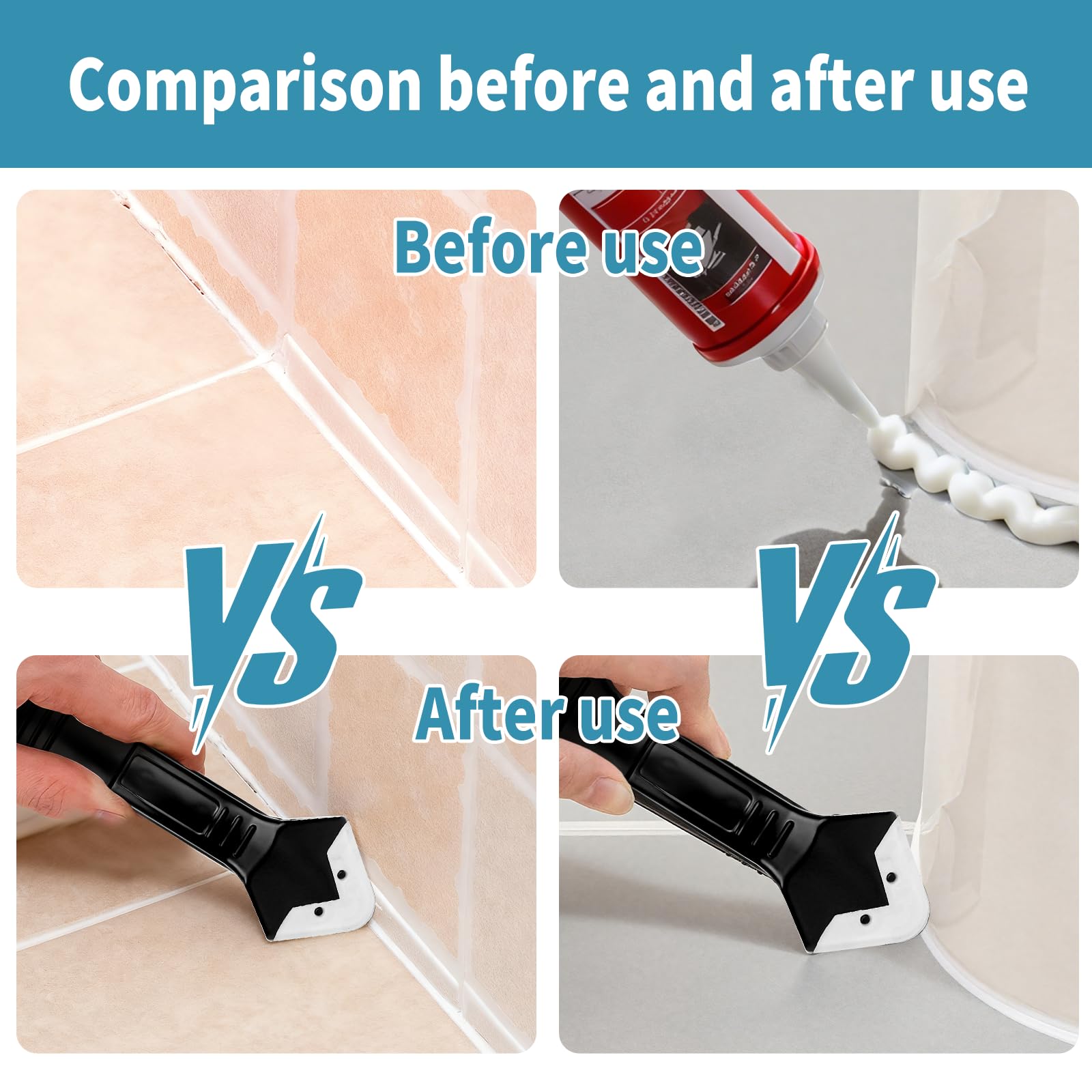 3 in 1 Silicone Caulking Finishing Tool Kit