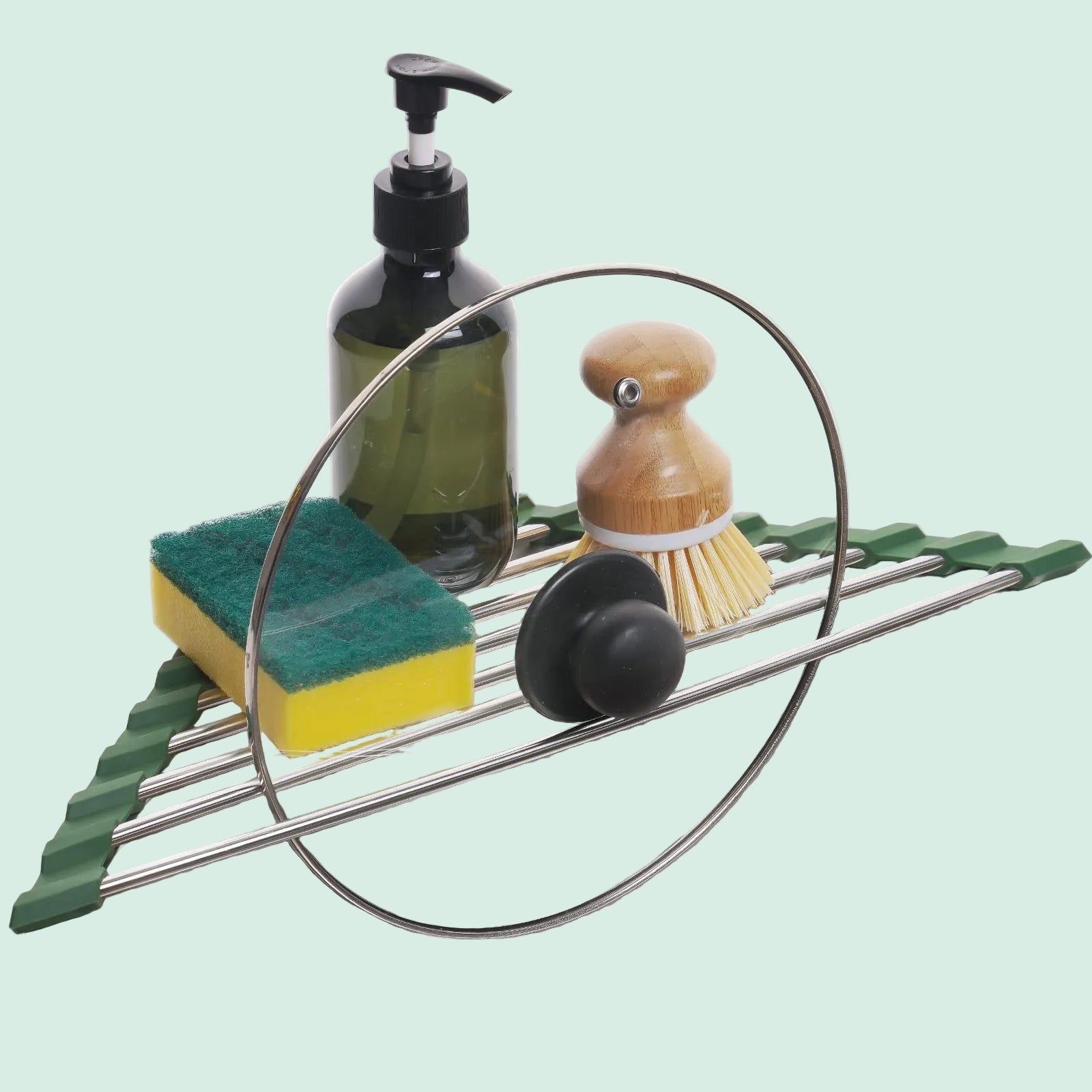 Triangle Roll-Up Dish Drying Rack