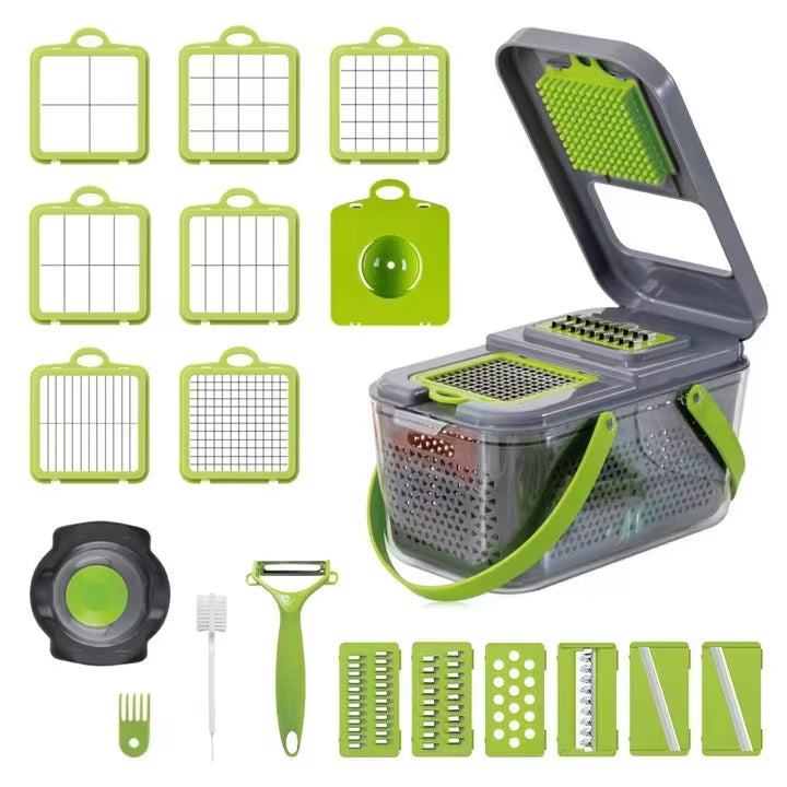 22-in-1 Vegetable Chopper Adjustable Slicer Cutter