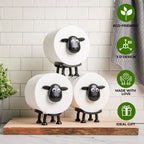 Funny Sheep Toilet Paper Holder Stand 3pcs