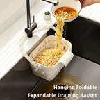 Upgrade Foldable Hanging Sink Drain Basket
