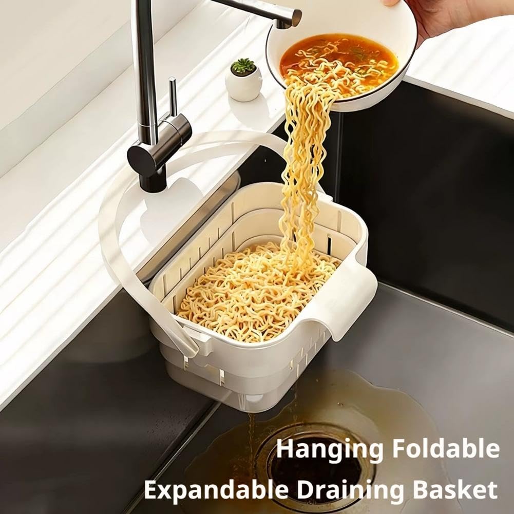 Upgrade Foldable Hanging Sink Drain Basket