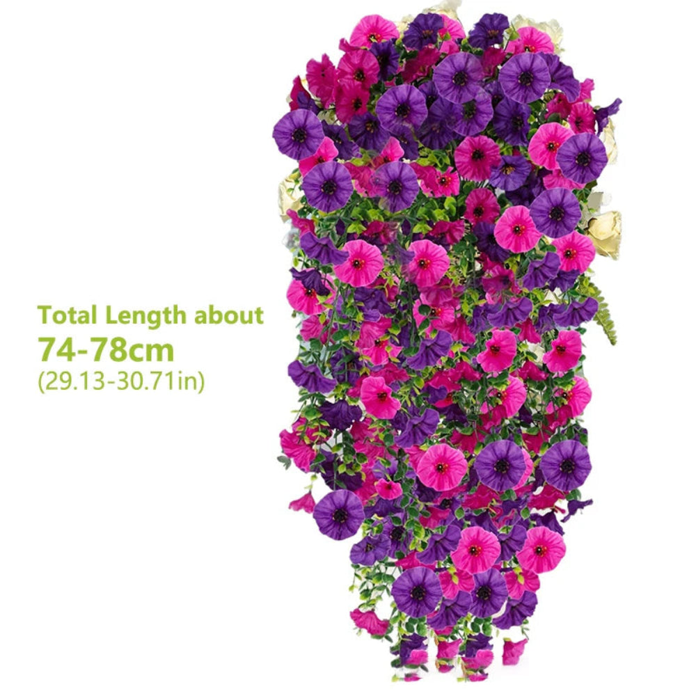 Artificial Morning Glory Hanging Vine Flowers (1 Set 3PCS)
