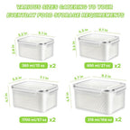 8PCS Fruit Storage Containers for Fridge