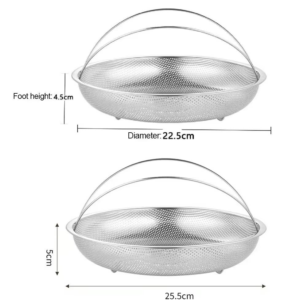 Stainless Steel Steamer Basket with Handle