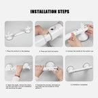 No-Drill Shower Grab Bar