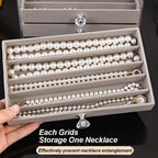 Necklace Storage Box, 3-Tier Jewelry Organizer