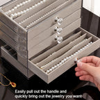 Necklace Storage Box, 3-Tier Jewelry Organizer