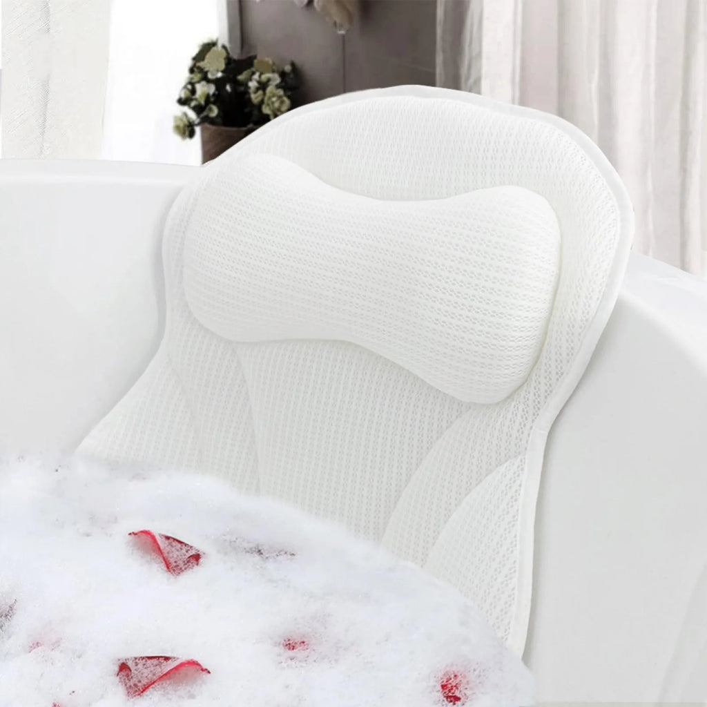 Non-Slip Bath Pillow with Neck & Back Support