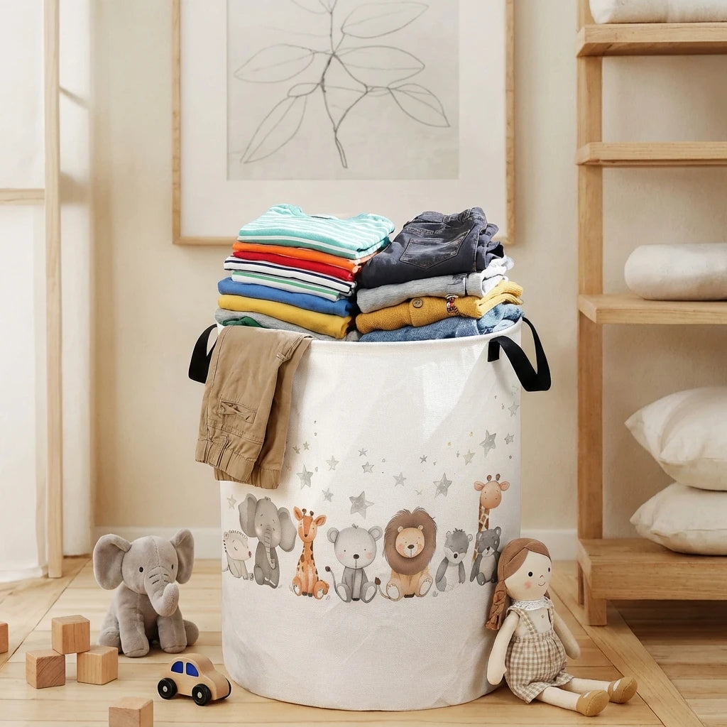 Animal Print Storage Basket