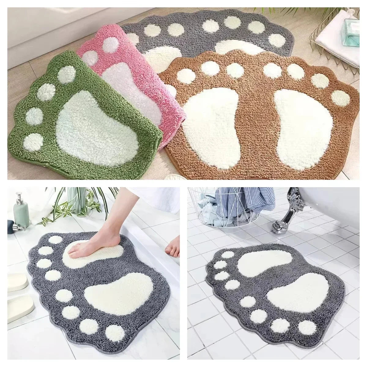 Soft Microfiber Non-Slip Absorbent Bath Mat