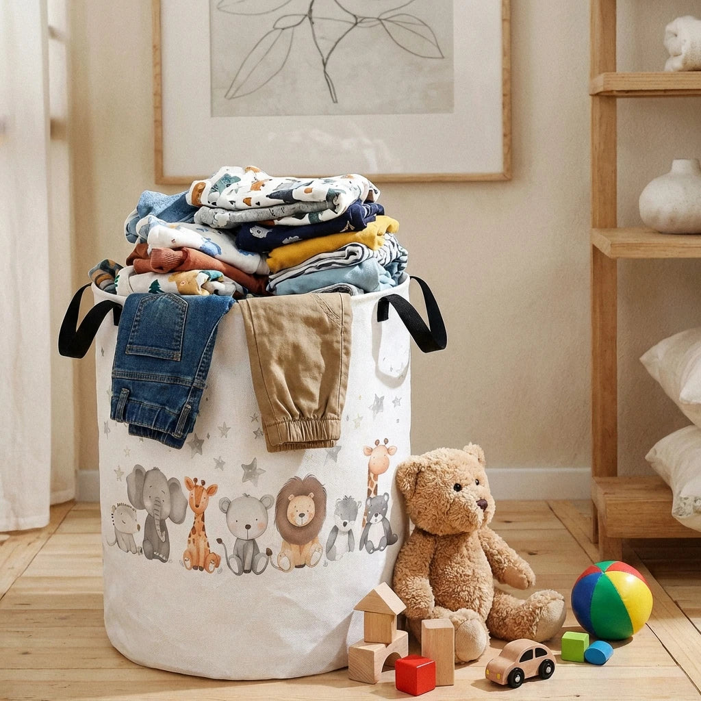 Animal Print Storage Basket