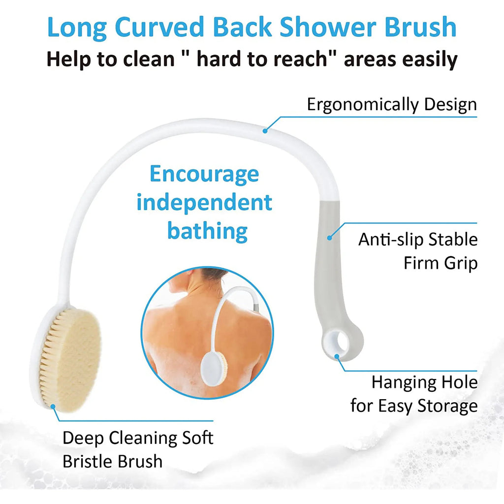 Long Handle Back & Body Shower Brush