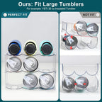 Stackable Water Bottle & Tumbler Storage Rack