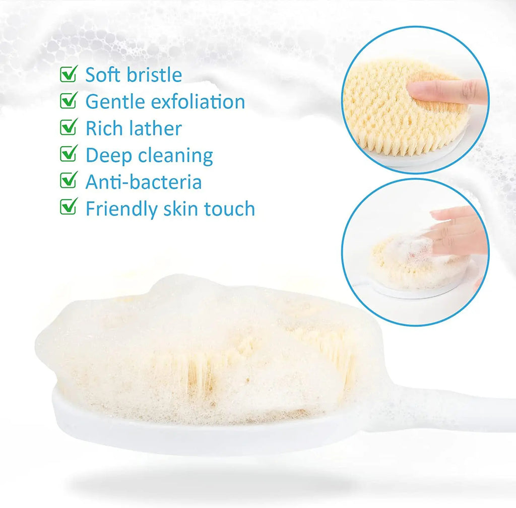 Long Handle Back & Body Shower Brush