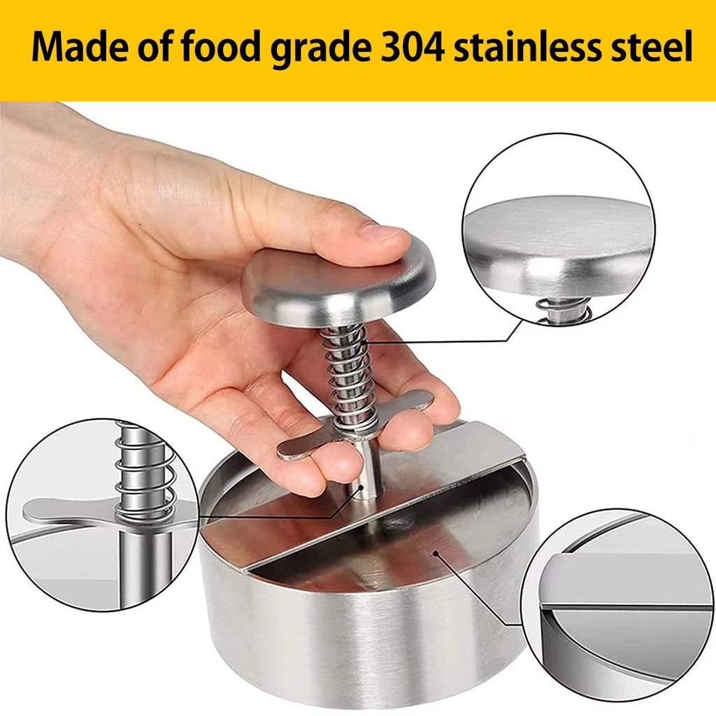 Stainless Steel Burger Press