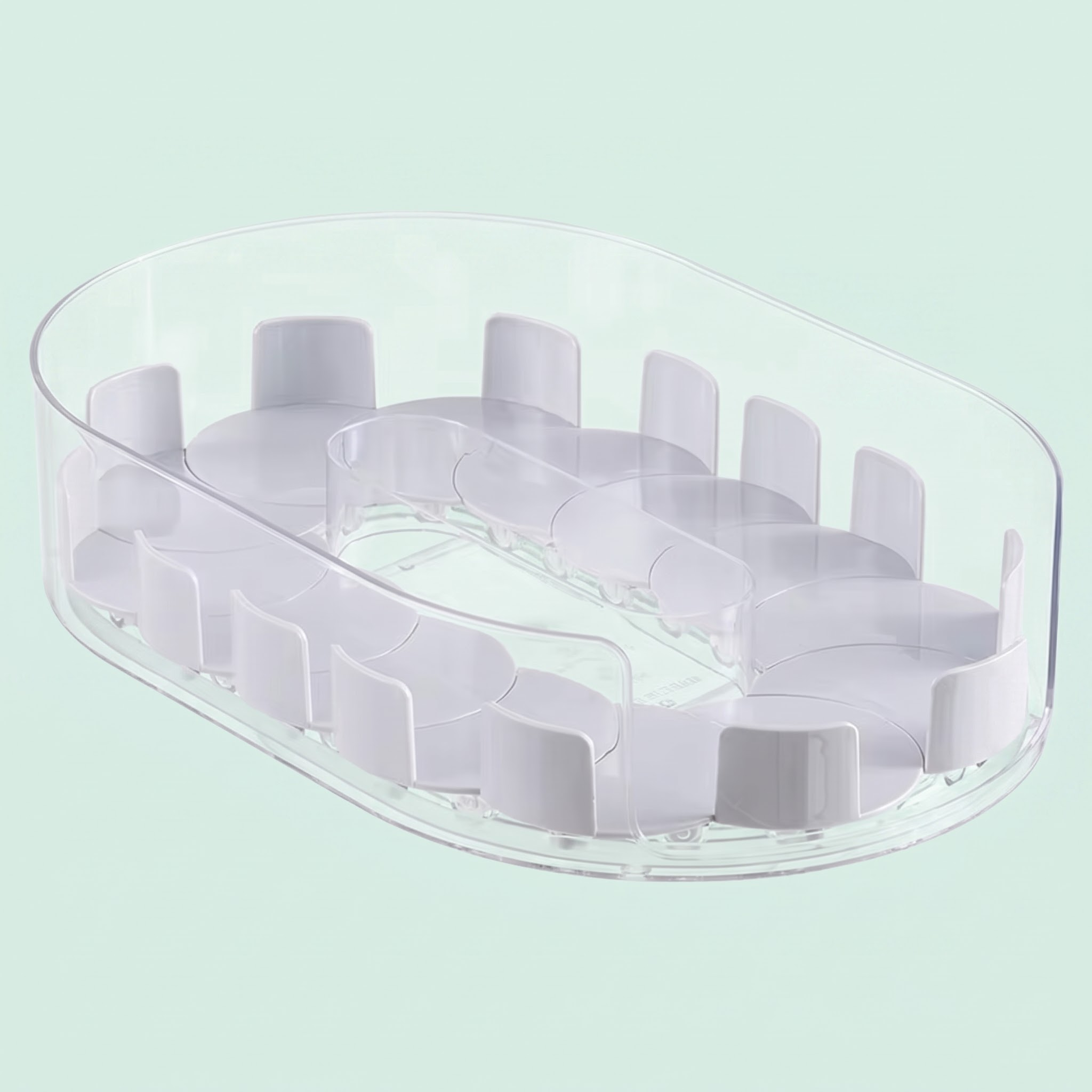 Multifunctional 360° Rotating Refrigerator Organizer