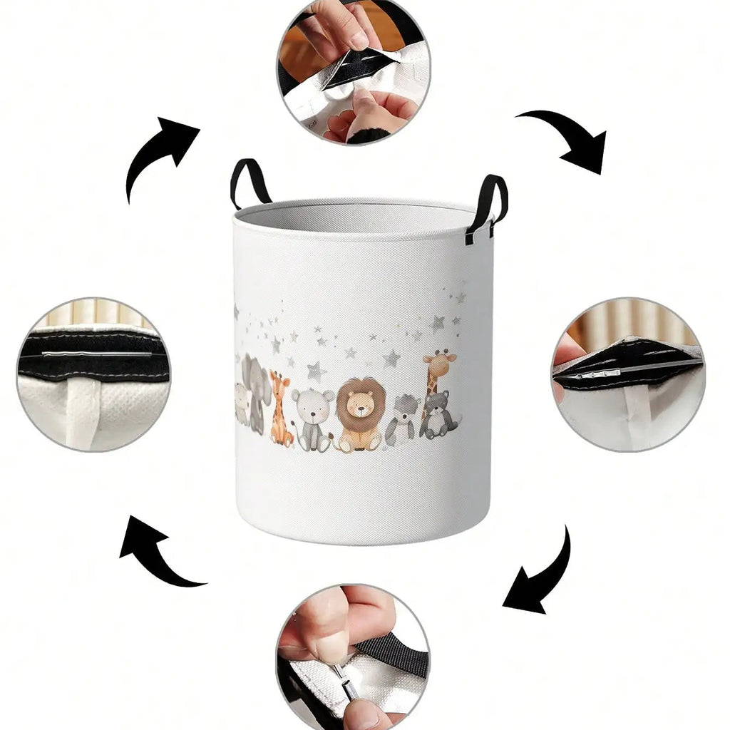 Animal Print Storage Basket