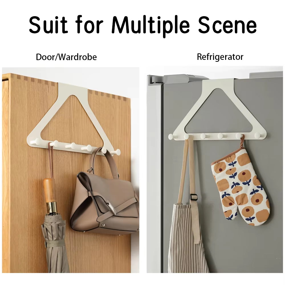 No-Drill Over the Door Storage Hooks