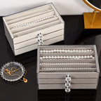 Necklace Storage Box, 3-Tier Jewelry Organizer