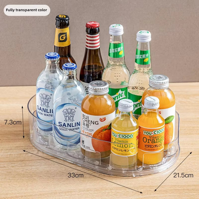 Multifunctional 360° Rotating Refrigerator Organizer