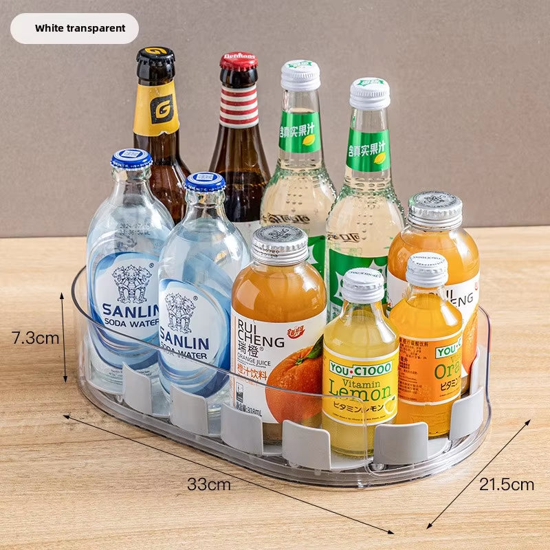 Multifunctional 360° Rotating Refrigerator Organizer